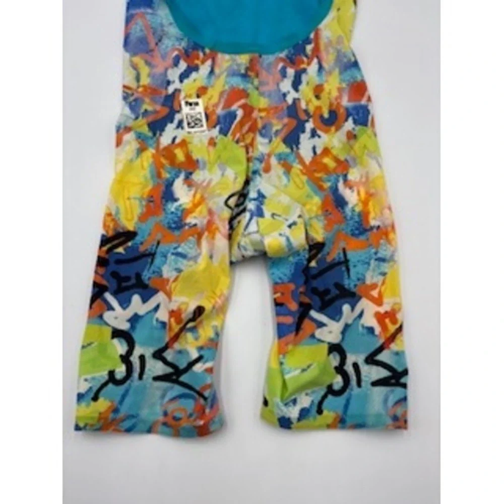 Blueseventy‎ Nero Fit Swimsuit W10 Multicolor Graffiti Tech Suit Kneeskin Youth